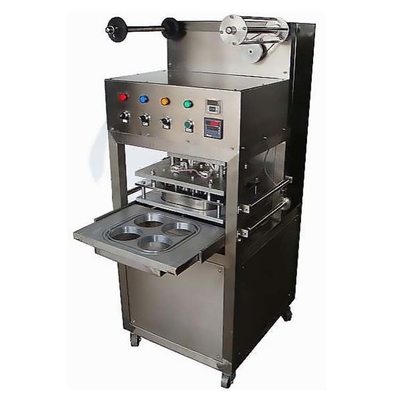 Tasse en plastique 0.8Mpa de la machine 2KW de cachetage d'emballage automatique d'acier inoxydable