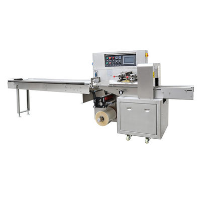 Type machine horizontale d'oreiller d'acier inoxydable de paquet d'écoulement de 400mm